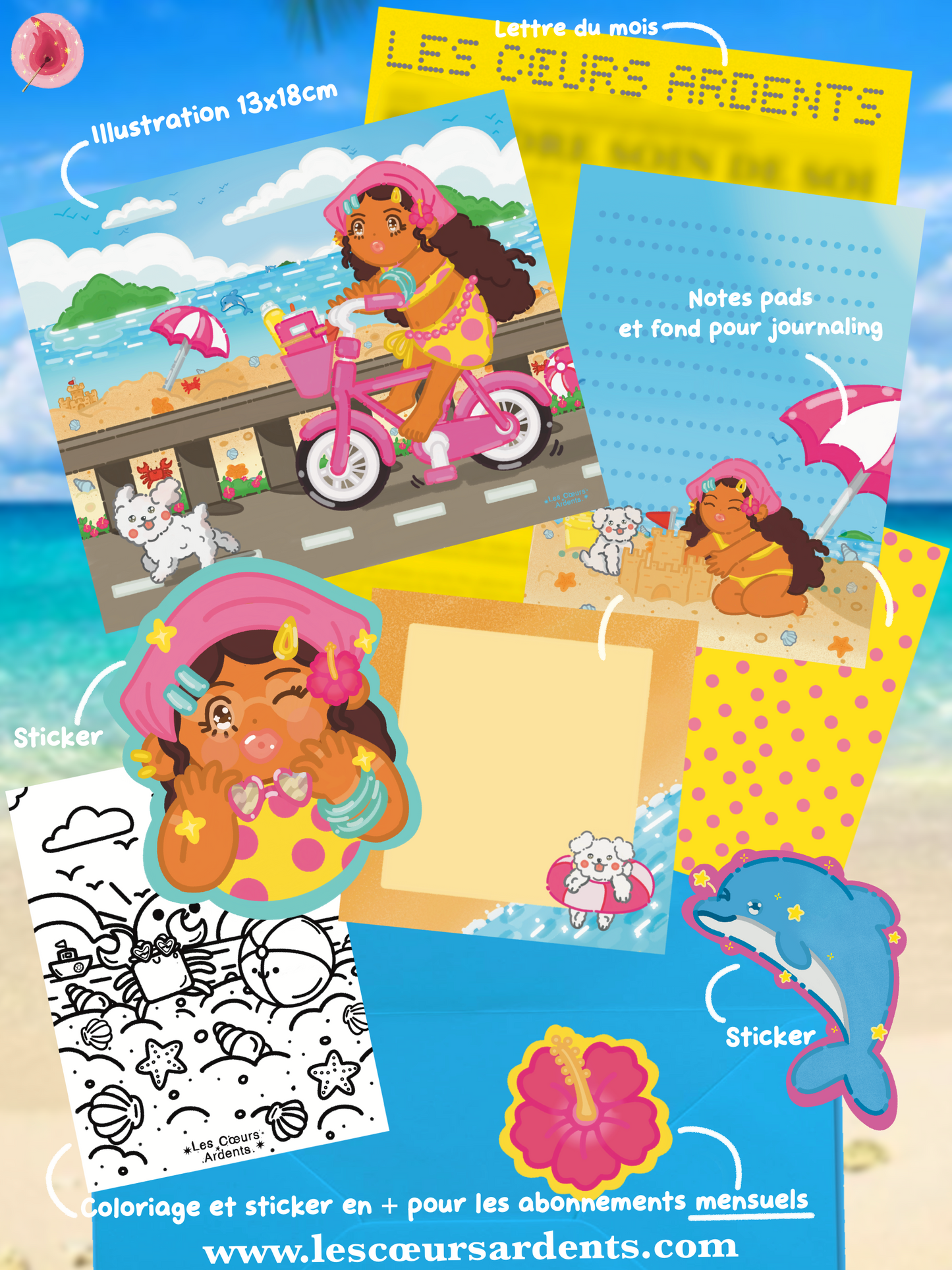💌 Courrier du mois - l’été qui nous plaît 🐬☀️🏖️👙   💌   Mail of the month - our own Summer 🐬☀️🏖️👙  💌